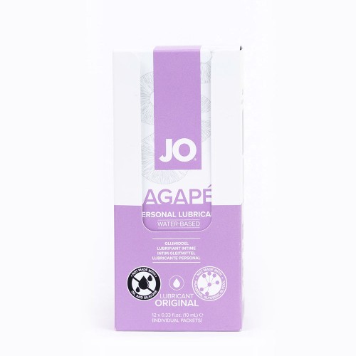 Foils de Lubricante a Base de Agua JO Agape 10mL 12-Pack