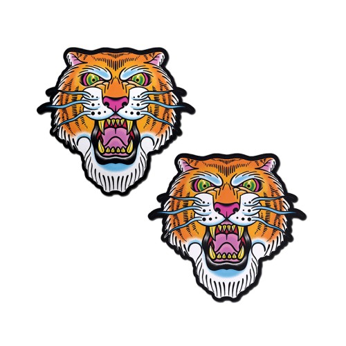 Pastease Ferocious Tattoo Jungle Cat Nipple Pasties - Fun Accessories