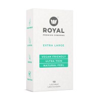 Preservativos Veganos Extra Grandes Royal 10-Pack