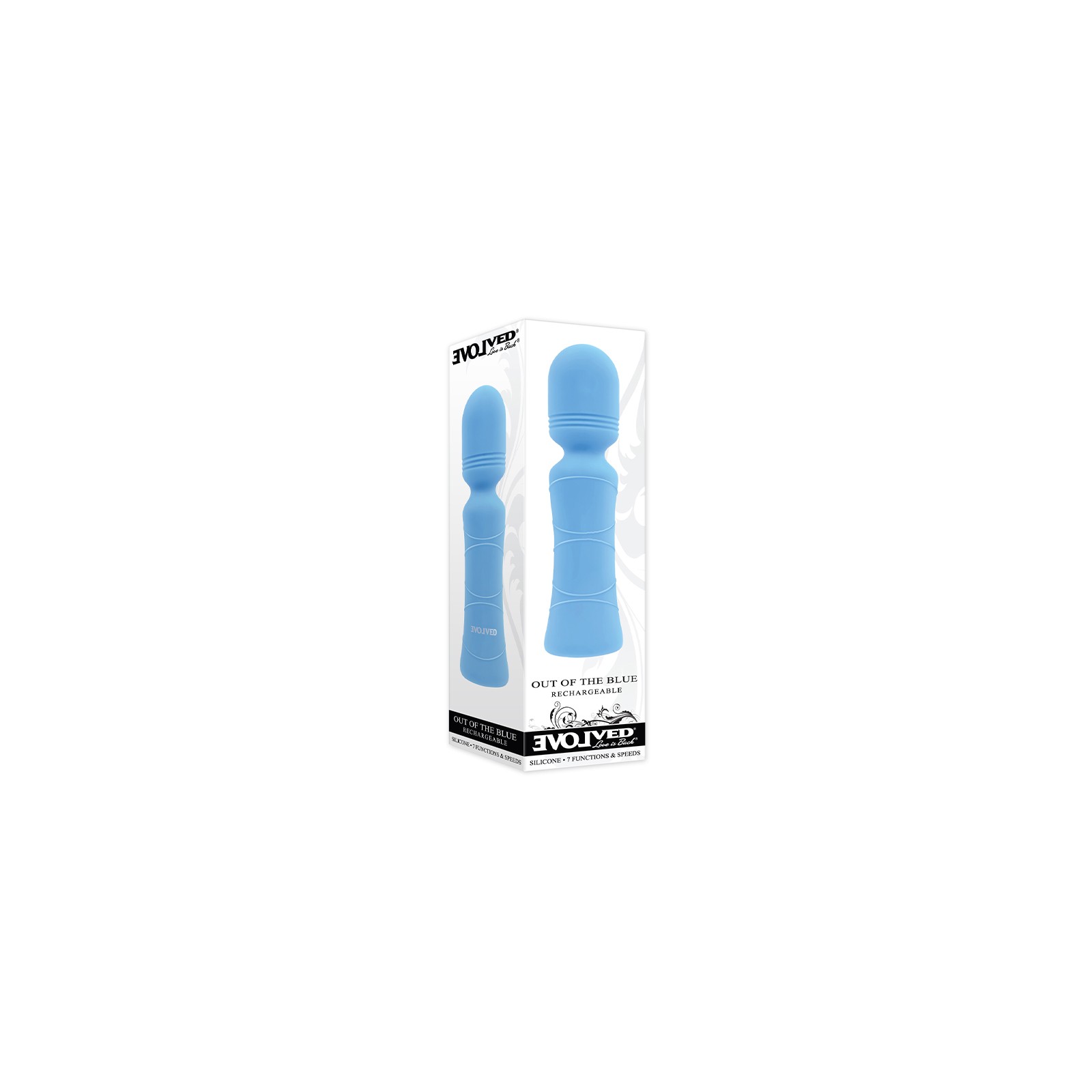 Evolved Out Of The Blue Rechargeable Silicone Wand Vibrator