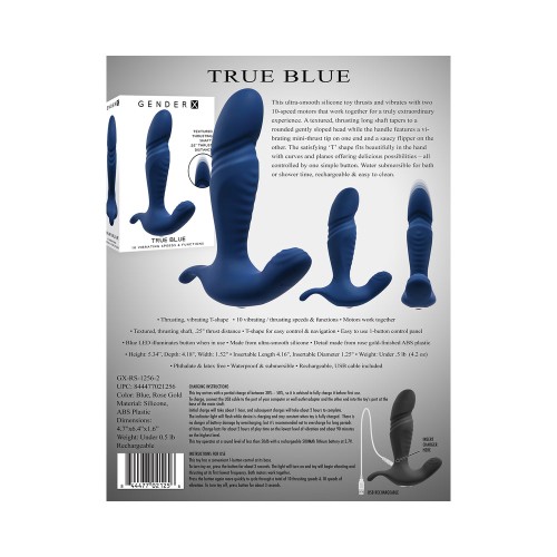 Gender X True Blue Vibrador - Placer para Todos