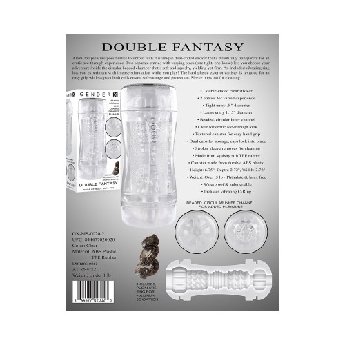 Stroker Doble Fantasy Gender X para Placer Mejorado