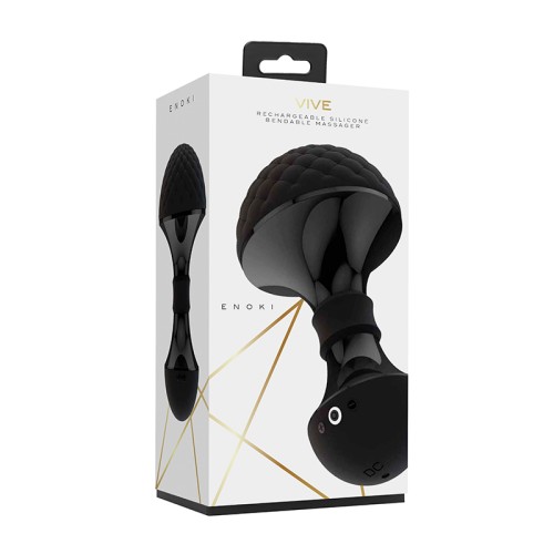 VIVE ENOKI Rechargeable Bendable Silicone Massager - Premium Personal Therapy