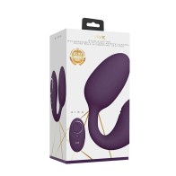 VIBRADOR DUAL ESTIMULADOR VIVE AIKA EN PÚRPURA