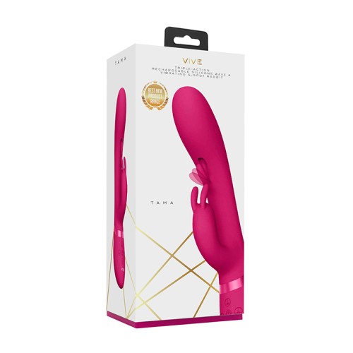 Vibrador Conejo Recargable VIVE TAMA con Movimiento de Olas