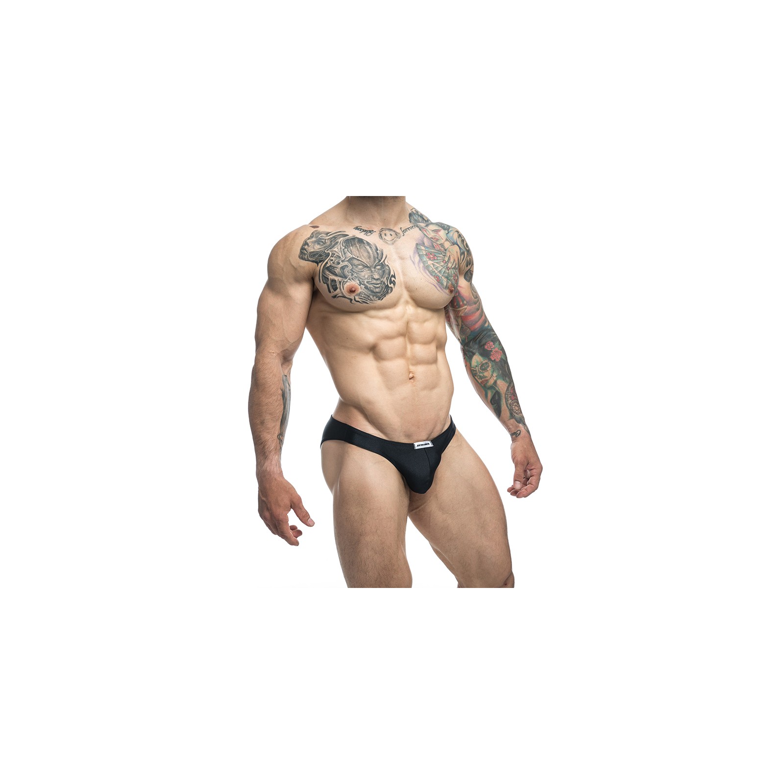 Bikini Clásico MaleBasics JUSTIN + SIMON Negro 2XL para Comodidad