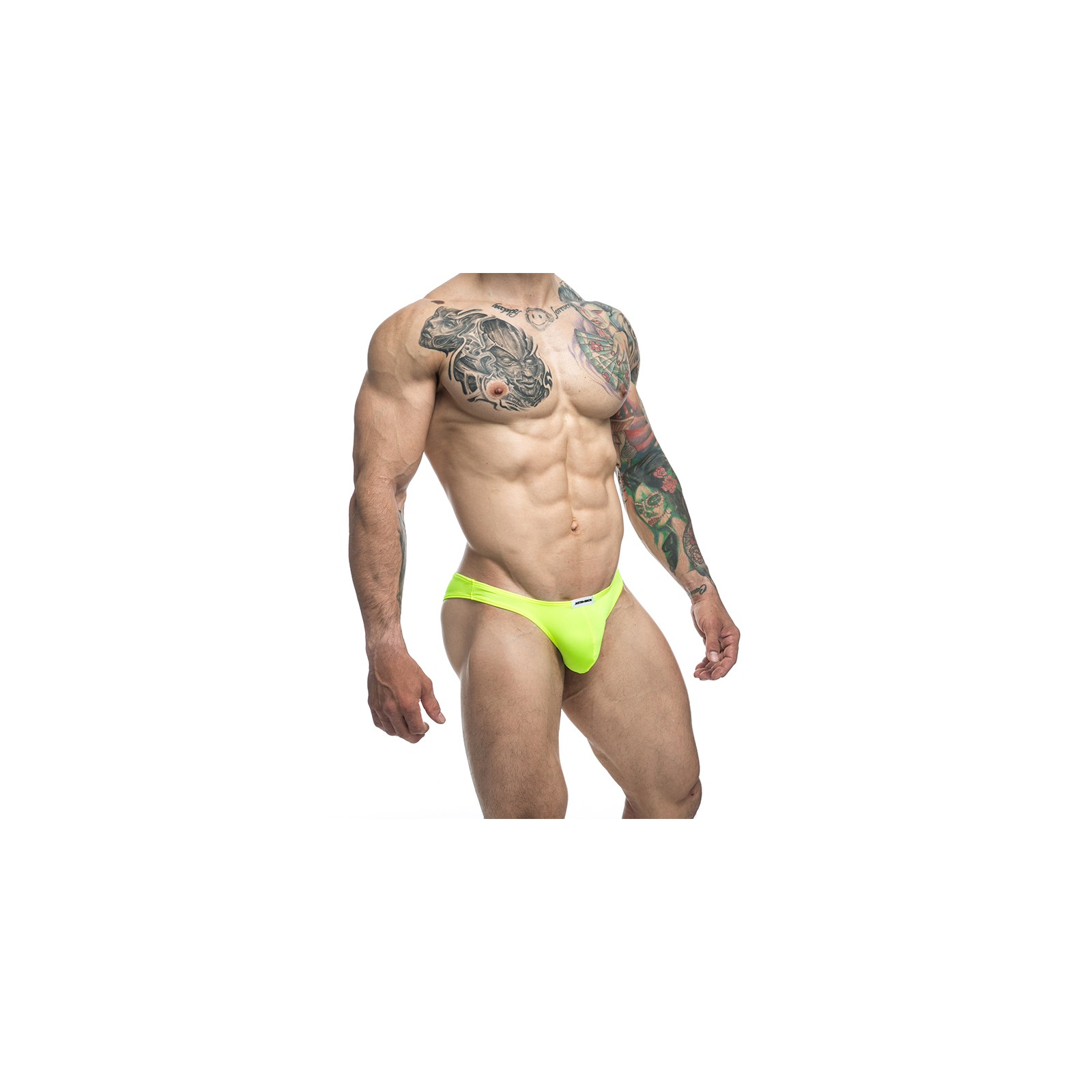 MaleBasics JUSTIN + SIMON Classic Bikini Neon Green