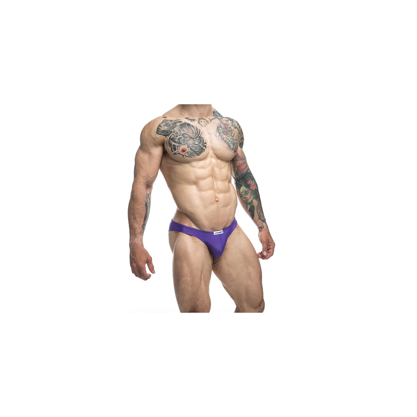 MaleBasics JUSTIN + SIMON Classic Bikini Purple XL