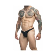 MaleBasics JUSTIN SIMON Tanga Clásico Negro 2XL