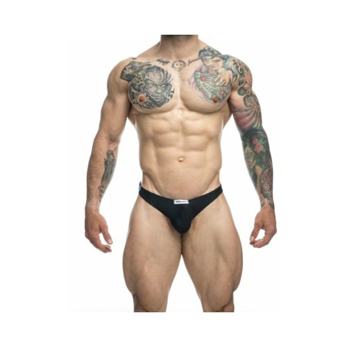 MaleBasics JUSTIN SIMON Tanga Clásico Negro 2XL