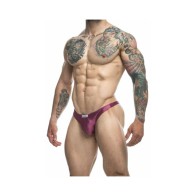 MaleBasics JUSTIN + SIMON Tanga Clásico - Vino 2XL