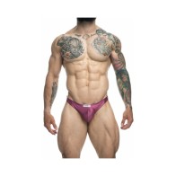 MaleBasics JUSTIN + SIMON Tanga Clásico - Vino 2XL