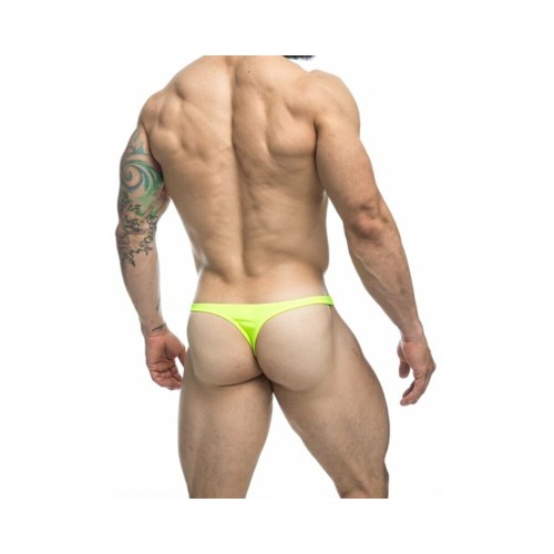 MaleBasics Neon Green Classic Tanga - Stylish Comfort