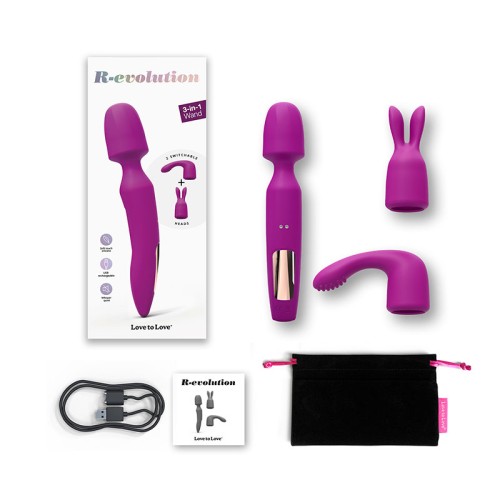 Love to Love R-evolution Rechargeable Wand Vibrator - Sweet Orchid