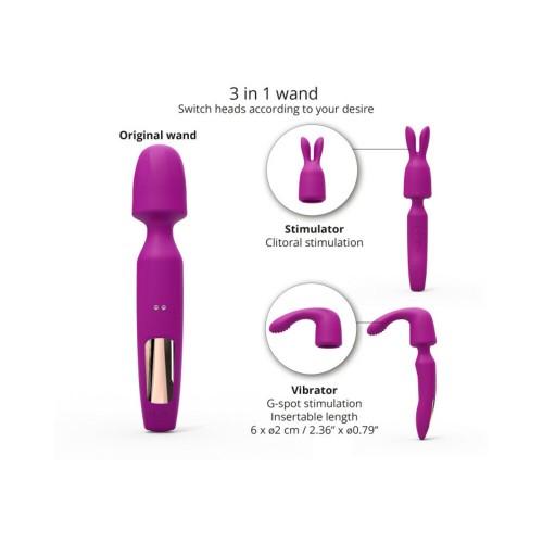 Love to Love R-evolution Rechargeable Wand Vibrator - Sweet Orchid