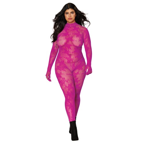 Catsuit de Encaje con Guantes Dreamgirl