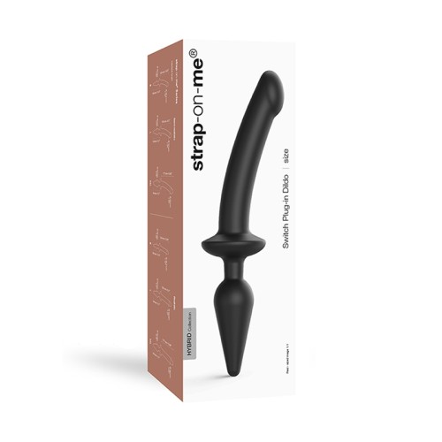 Dildo Realista Doble Cara Strap-On-Me Negro