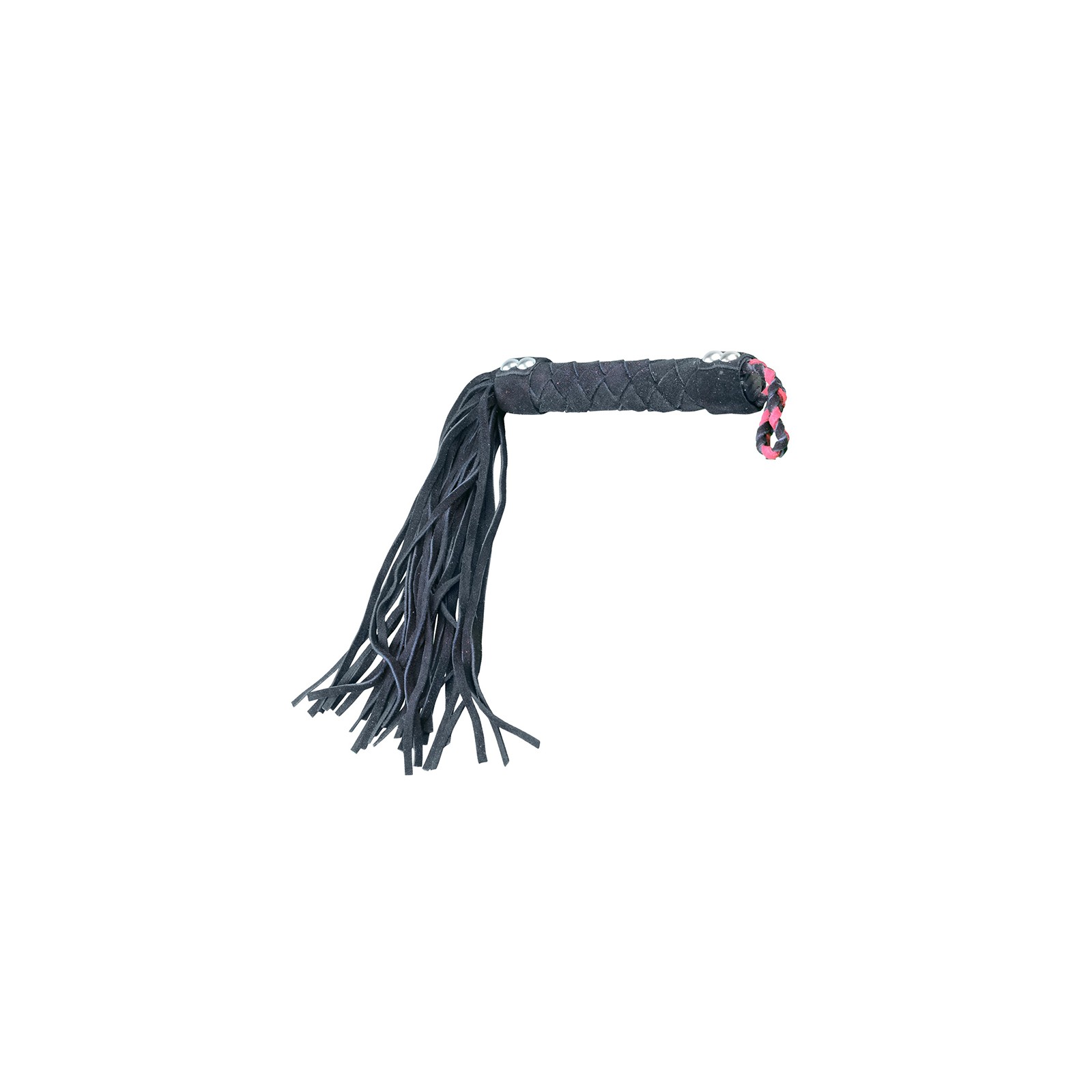 Ple'sur 15.5 in. Leather Flogger Black - Exquisite Impact Play