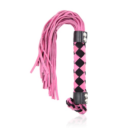 Flogger de Cuero Rosa de 15.5 in. Ple'sur