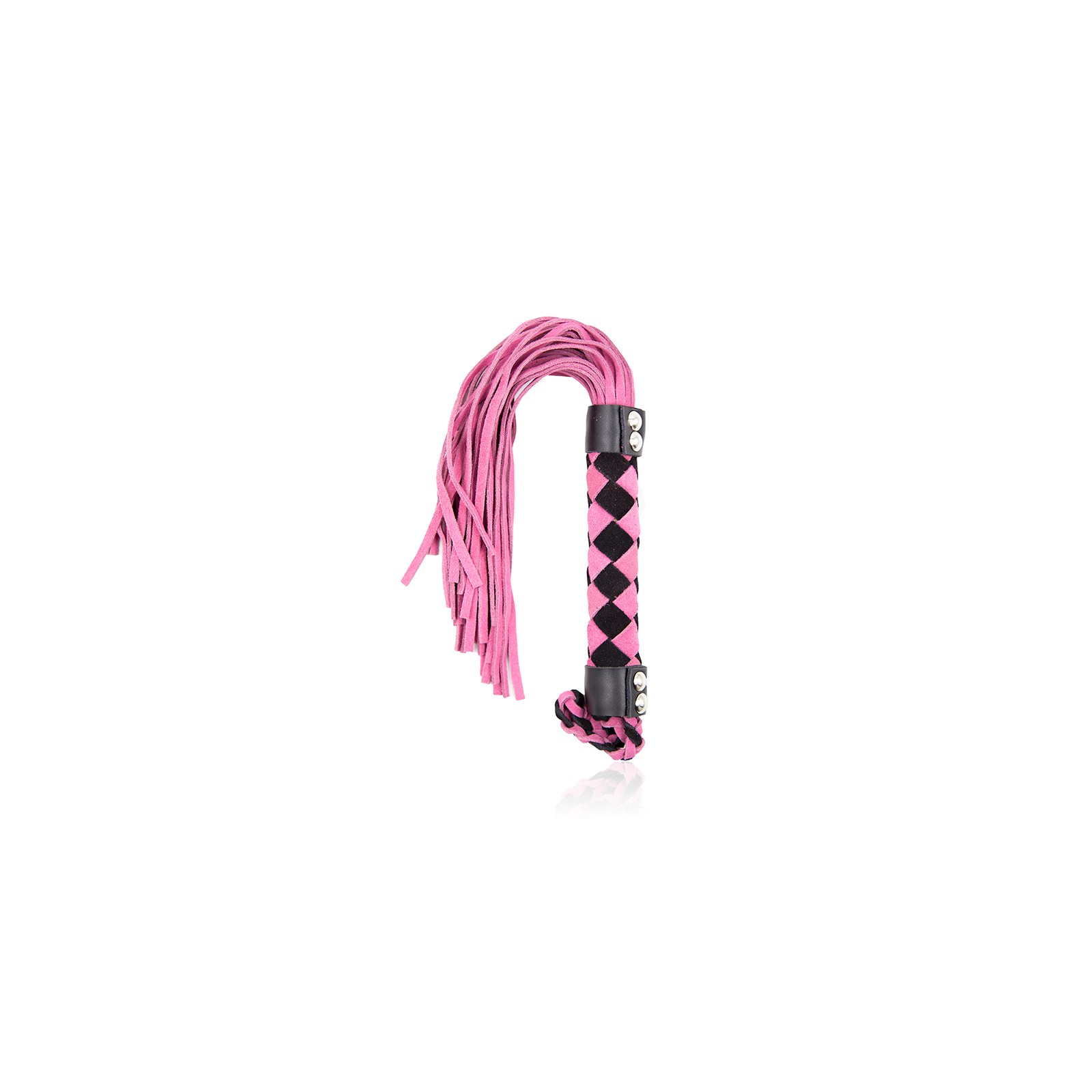 Flogger de Cuero Rosa de 15.5 in. Ple'sur