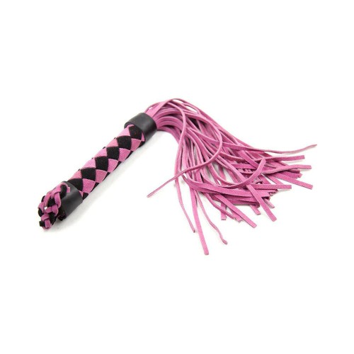 Flogger de Cuero Rosa de 15.5 in. Ple'sur