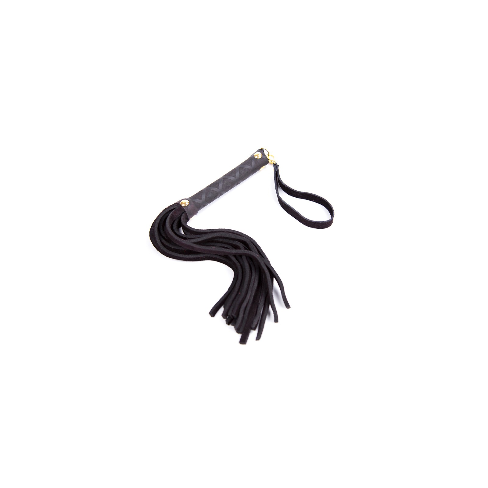 Flogger Mini de Cuero de 11 Pulgadas - Negro