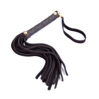 Flogger Mini de Cuero de 11 Pulgadas - Negro