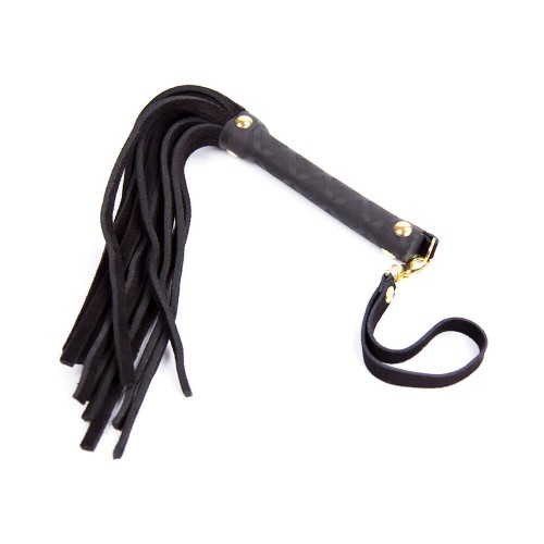 Flogger Mini de Cuero de 11 Pulgadas - Negro