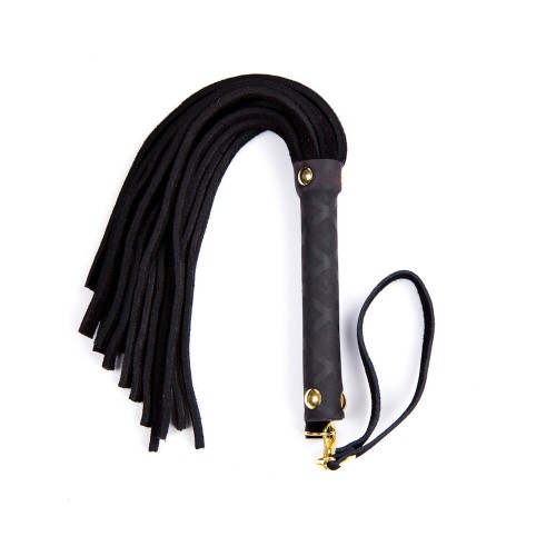 Flogger Mini de Cuero de 11 Pulgadas - Negro