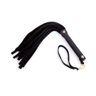 Flogger Mini de Cuero de 11 Pulgadas - Negro