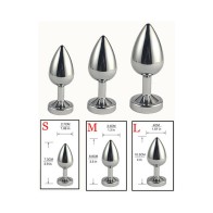 Ple'sur LED Light-Up Metal Anal Plug Small for Exciting Play