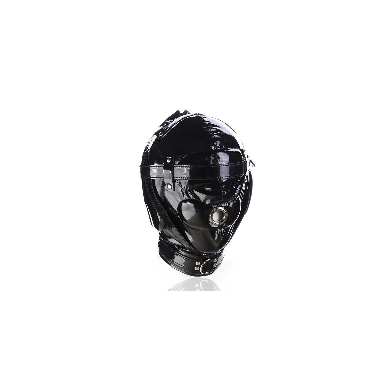 Shiny Locking Deprivation Hood - Sensory Play