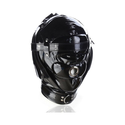 Shiny Locking Deprivation Hood - Sensory Play