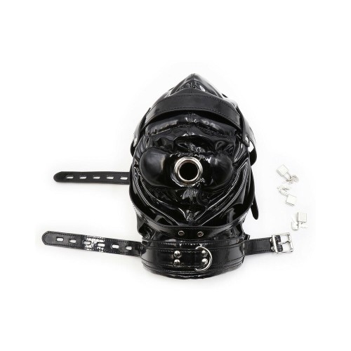 Shiny Locking Deprivation Hood - Sensory Play