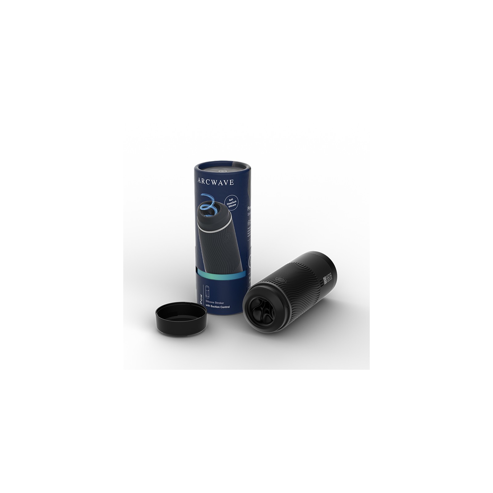 Arcwave Pow Silicone Stroker with Suction Control Black