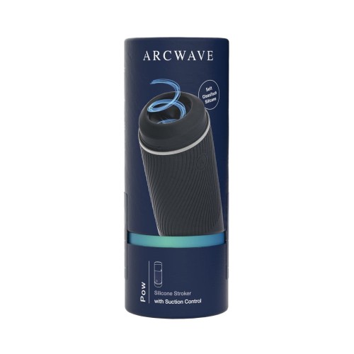 Arcwave Pow Silicone Stroker with Suction Control Black