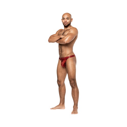 Male Power Disco Desire Bong Thong Black Red S/M