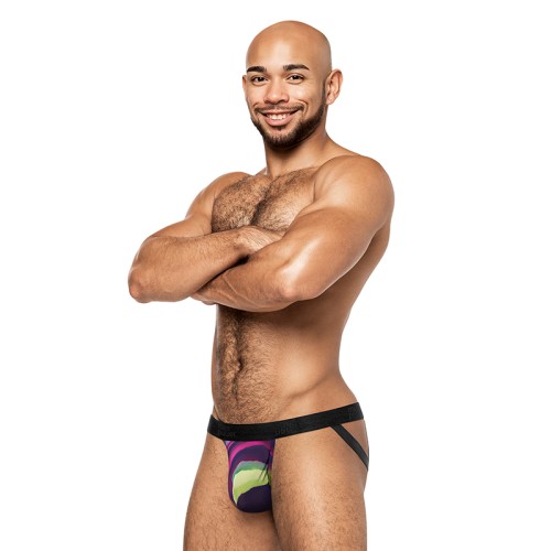 Male Power Galactic Strappy Ring Jock for Ultimate Comfort