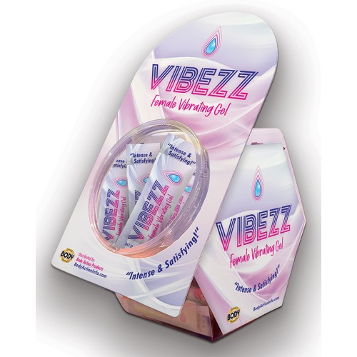 Tarro de Muestra Gel Vibrador Femenino VIBEZZ - 50 piezas