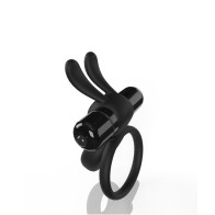 Screaming O 4T Ohare Vibrating Rabbit Double Cockring Black | Exciting Pleasure