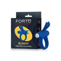 Forto Bunny Rechargeable Vibrating Cockring - Exciting Pleasure