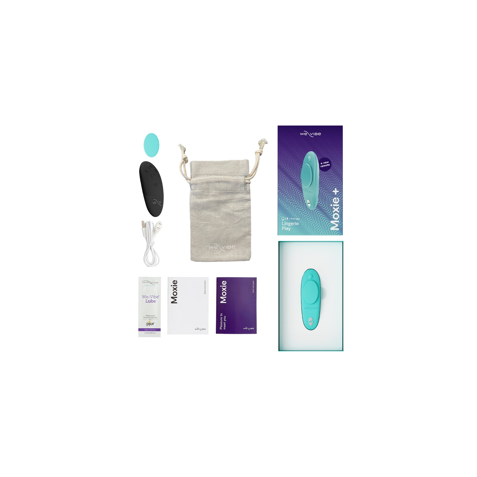 We-Vibe Moxie+ Wearable Clitoral Vibrator for Discreet Pleasure