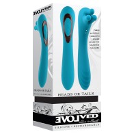 Evolved Heads or Tails Silicone Vibrator