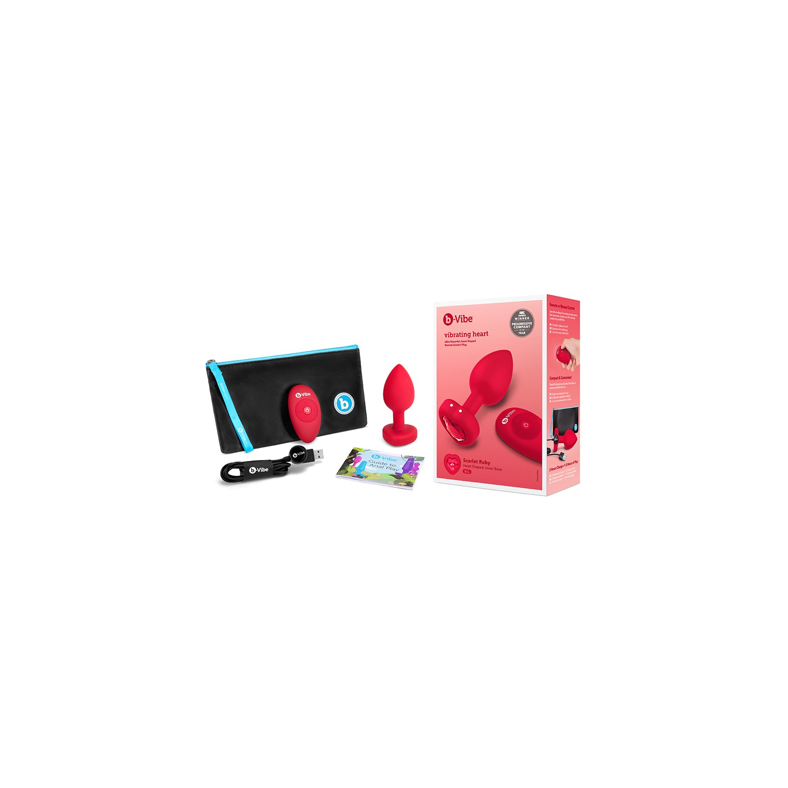 b-Vibe Plug Anal Vibrante - Elegante y Potente