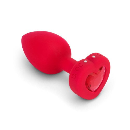 b-Vibe Vibrating Heart Anal Plug - Elegant & Powerful