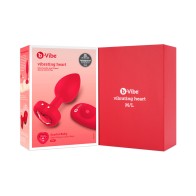 b-Vibe Vibrating Heart Anal Plug - Elegant & Powerful