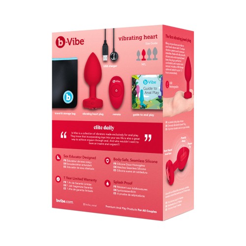 b-Vibe Plug Anal Vibrante - Elegante y Potente