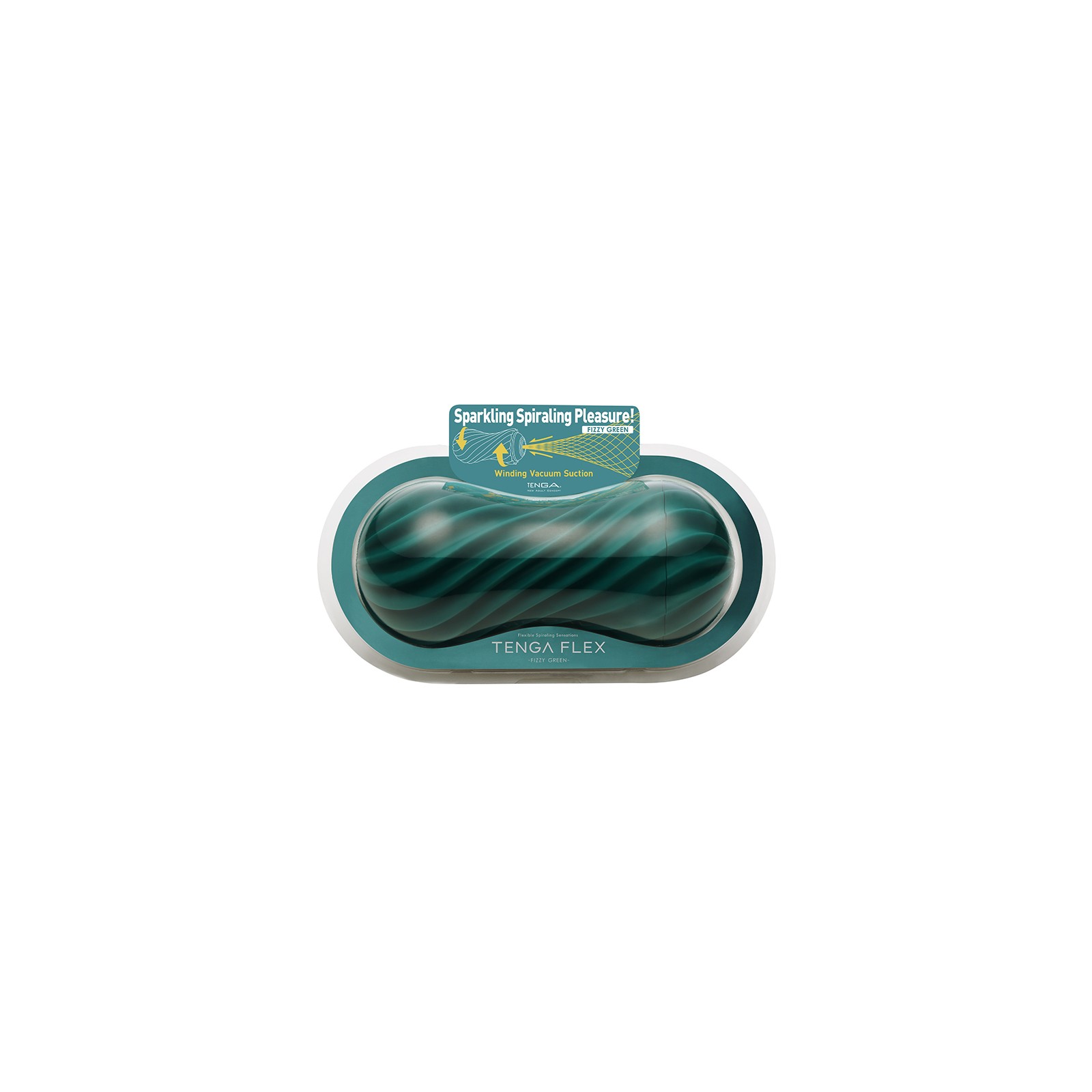 Tenga Flex Fizzy Green Estimulación - Revoluciona Tu Placer