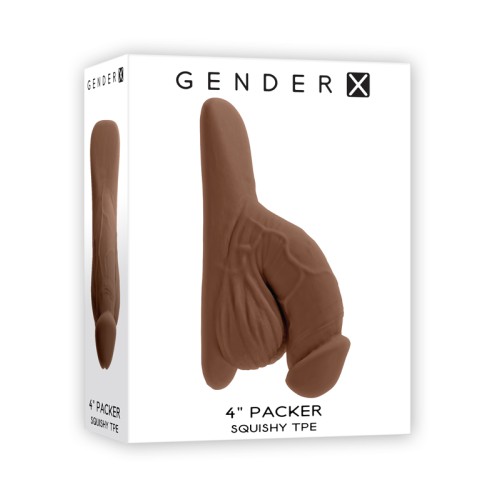 Packer Realista Gender X de 4 Pulgadas