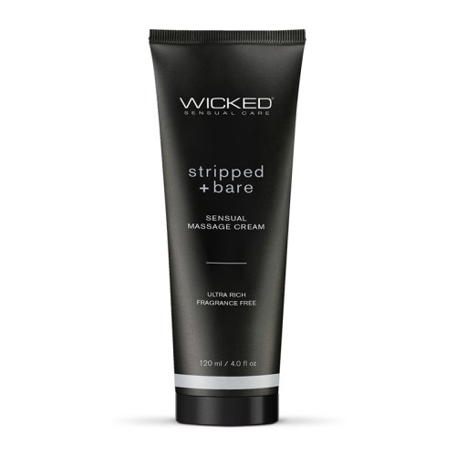 Wicked Stripped + Bare Massage Cream